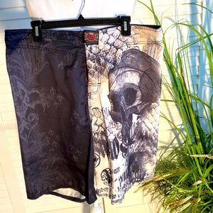 Men’s Metal Mulisha swim trunks